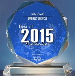 2015年最佳Encinitas奖获得者标志