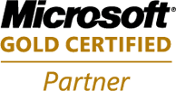 Microsoft Gold认证合作伙伴徽标