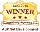 bestdesignagencies.com asp net development winner 2015 logo