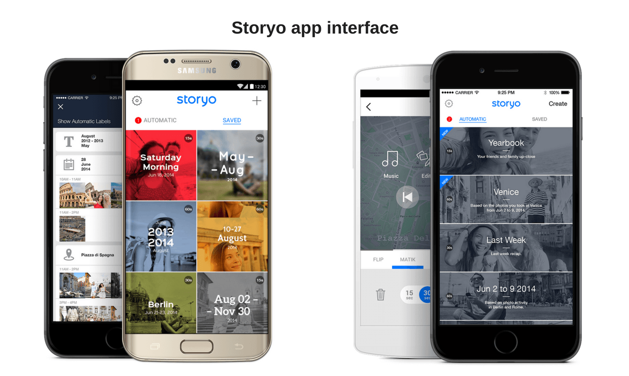 storyo app interface