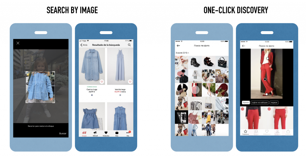 H&M image search feature