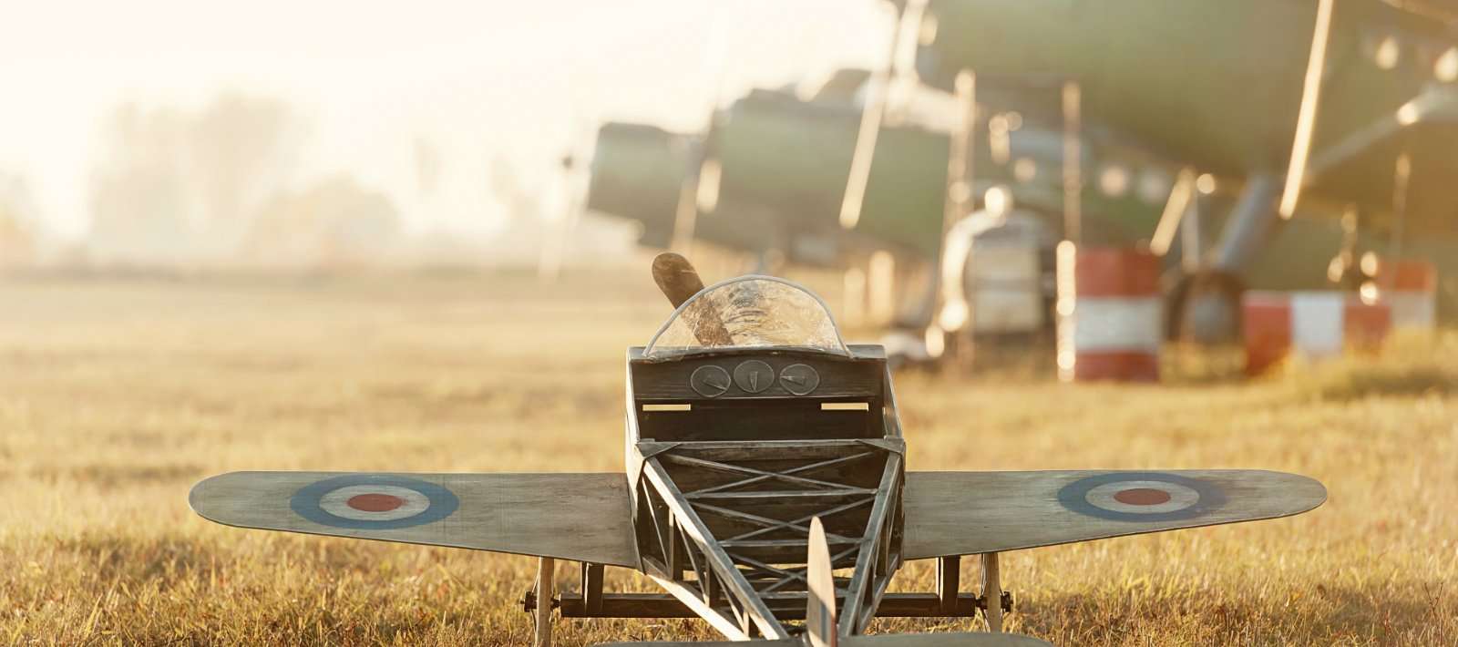 toy and real old planes