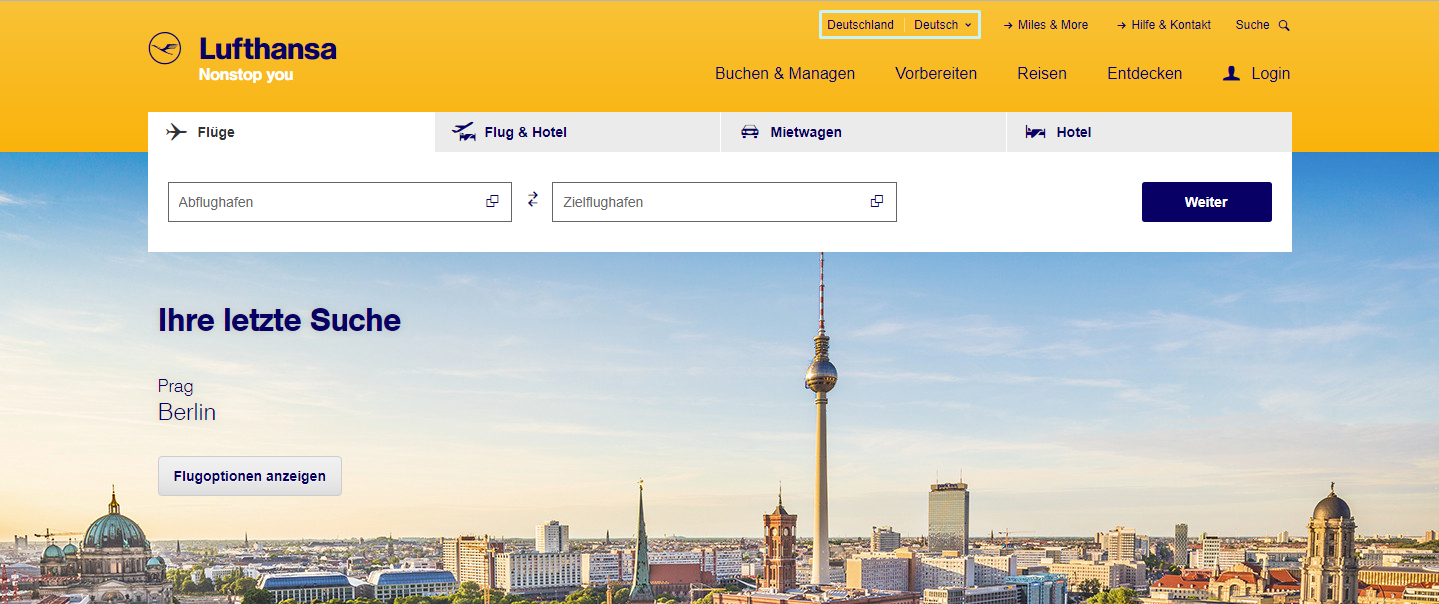 Lufthansa localization