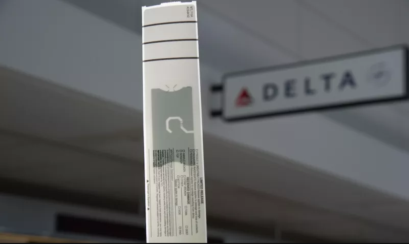 Delta bag tag with embedded chip