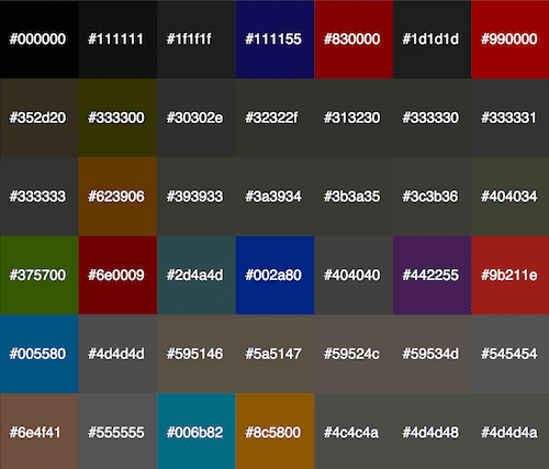 color palette 
