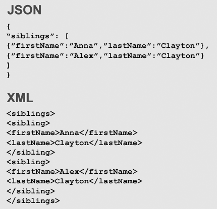 JSON vs XML