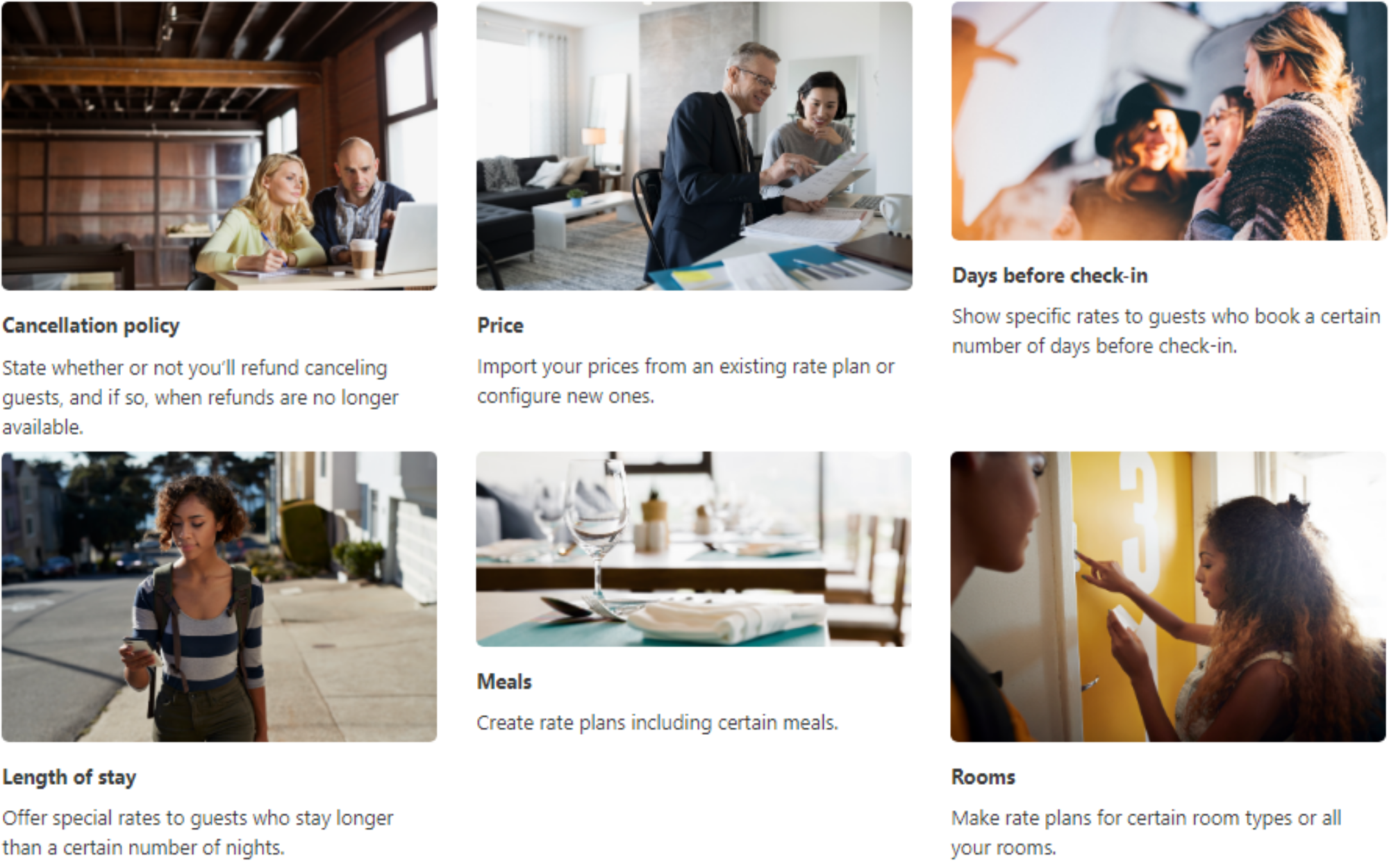 Factors influencing Booking.com rate plans