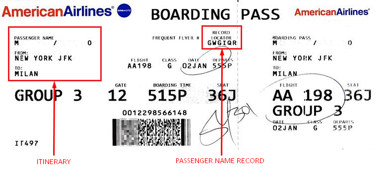 travel pnr number