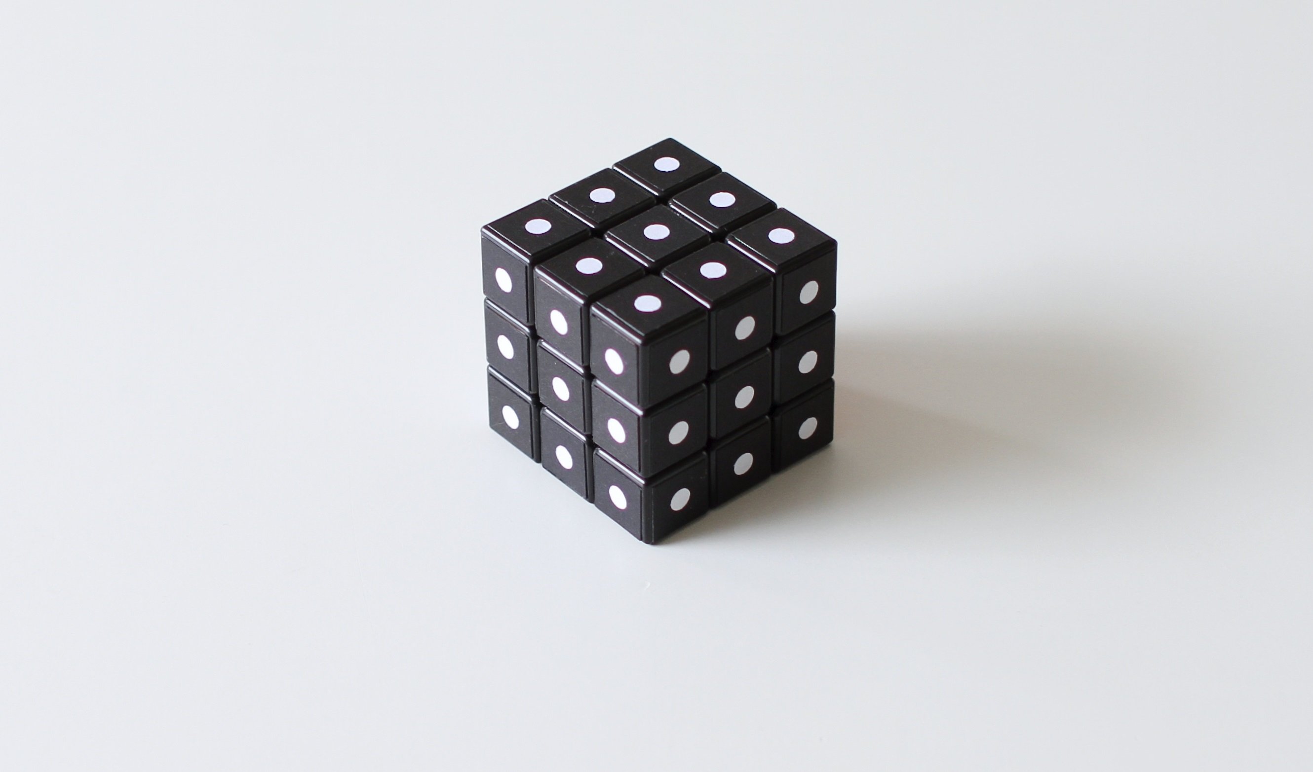 Rubik's cube black color