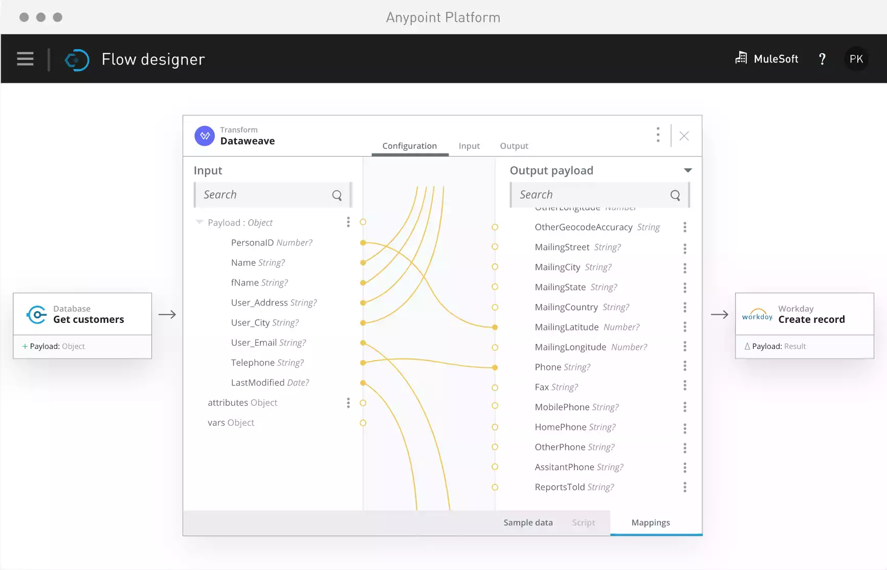 Anypoint API designer tool
