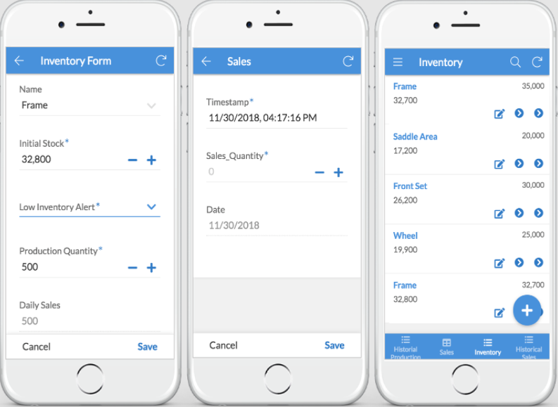 Inventory management mobile app example