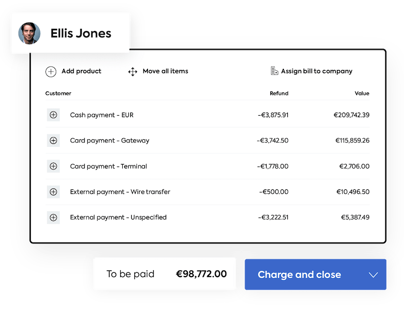 Mews Payments dashboard example