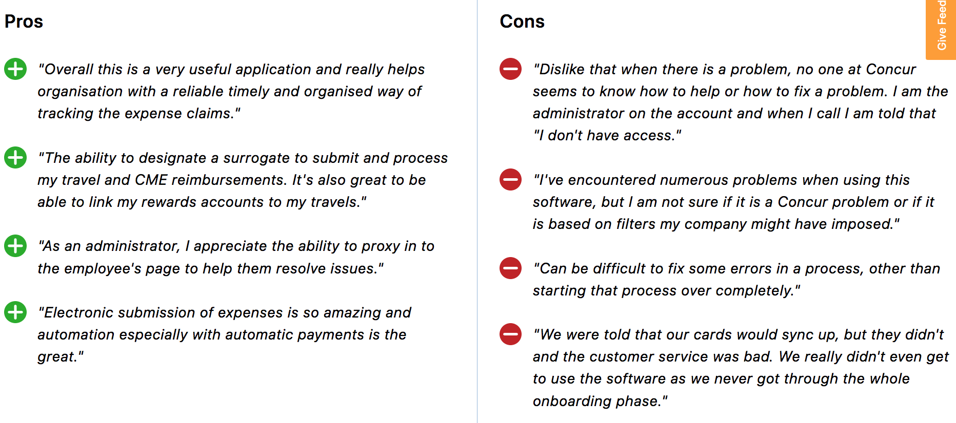 Reviews for SAP Concur on Capterra